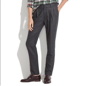 Madewell Charcoal Gray Tailored Trousers